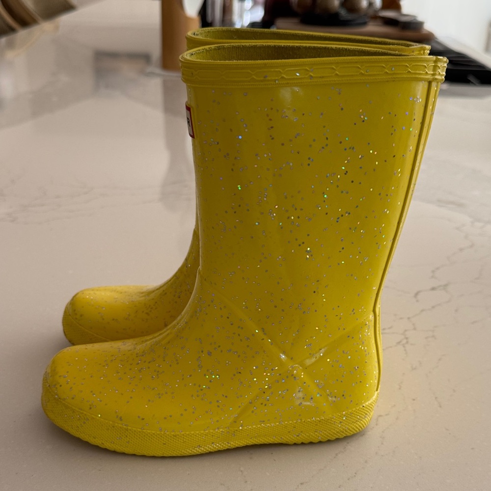 HUNTER Original First Classic Giant Glitter Wellington Boots - Picture 4 of 7